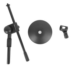 Rockville Kick Drum Stand w/ Steel Round Base For Shure Beta 52A Microphone Mic