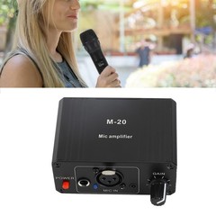 Microphone Preamp High Gain 48V Power XLR Output Mic Preamplifier For