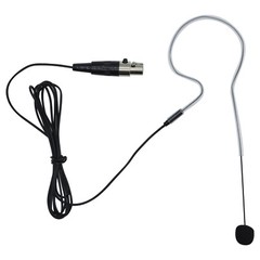 Single Earhook Microphone For AKG Samson Wireless System Mini 3Pin XLR TA3F Plug