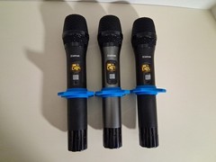 Bietrun Wireless Microphones Professional UHF Metal Dual Handheld Cordless Dynam