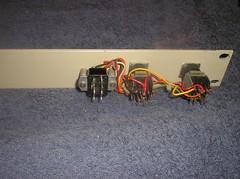 1RU Custom Broadcast Delay Logic Panel with 2 red momentary switches 1 RU rack