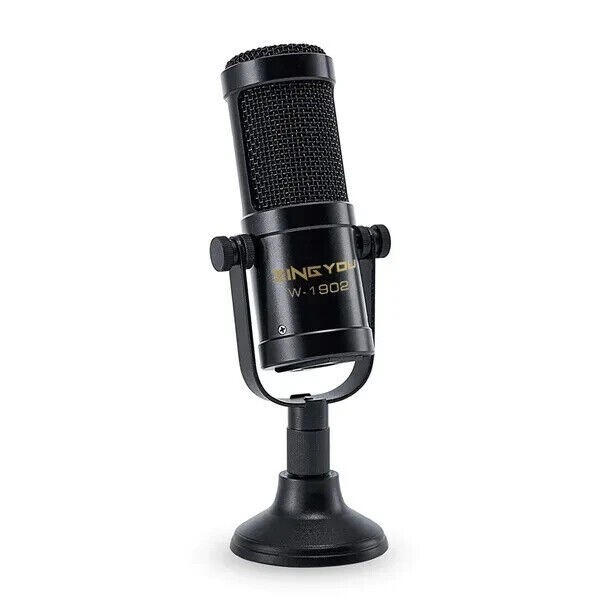 ZINGYOU Condenser Microphone Bundle, W-1902 Mic Set for Studio Recording & Broca