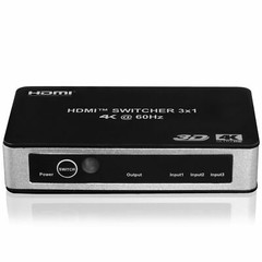 HDMI 2.0 Premium 4K 3-Input 1-Output HDCP 2.2 Switch With IR