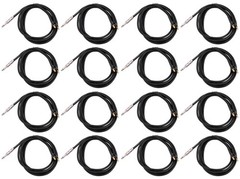 16 Rockville RCXBN10 10 Ft 1/4″ to Banana Speaker Cables, 16 Gauge, 100% Copper!