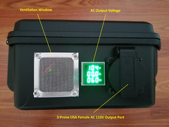 One New Portable Power Station DC 12V Car or Solar Input AC 110V Output Dual USB