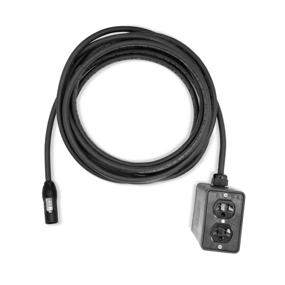 Quality Hand-Built Cable True1 Male to 4 Edison Female -Rubberized Quad Box 25FT