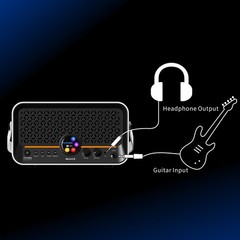 MOOER Intelligent Guitar Amplifier 15W Stereo Amp App Control 69 Effects BT 5.0