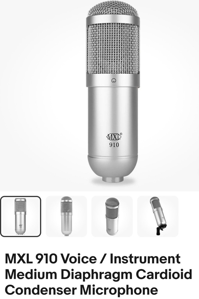 MXL 910 Voice/Instrument Condenser Microphone~New