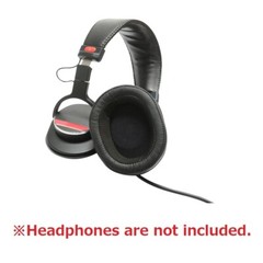 YAXI Ear Pad for Sony MDR-CD900ST Headphones Antibacterial Leather Black stPad2