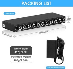 9-Band Stereo EQ Preamp: HiFi Equalizer Audio Processor with Tone Controls | …
