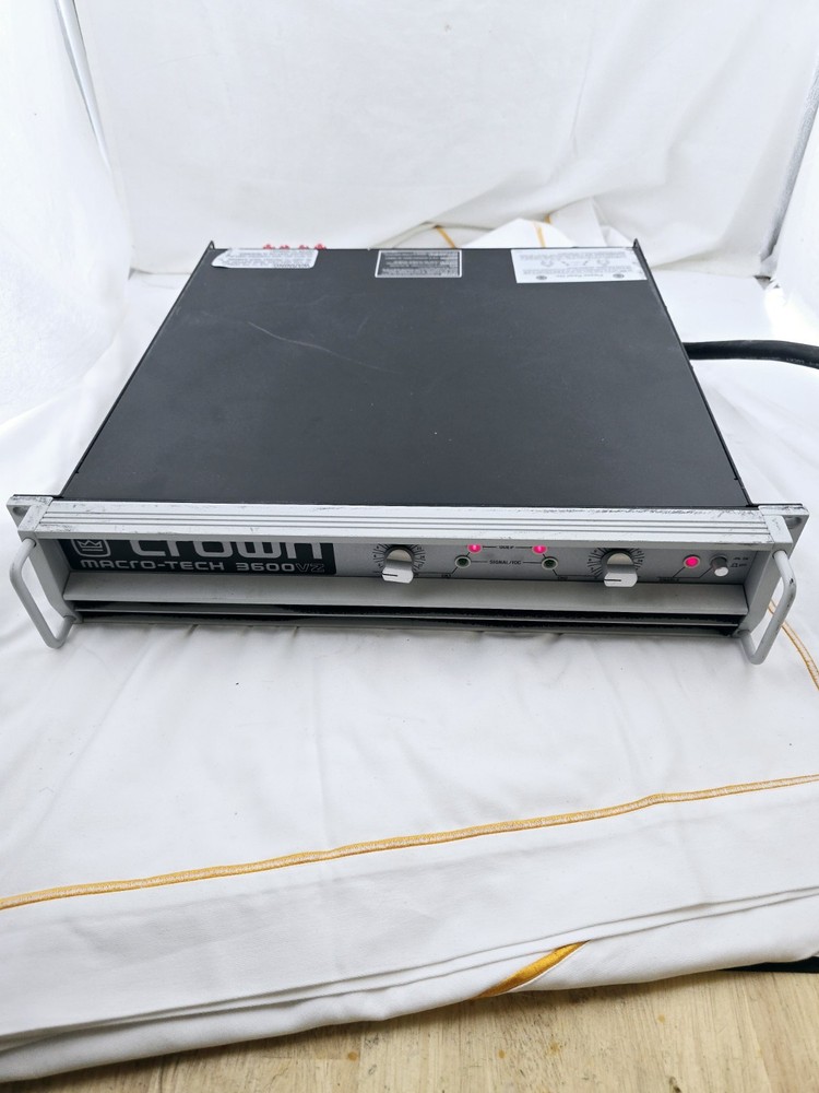 Crown Macro-Tech 3600vz Amplifier 15a Plug 120v