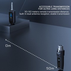 Wireless Audio Transmitter&Receiver XLR Adapter 30-50m Stable Transmission