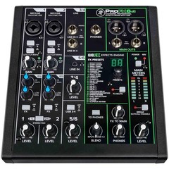 Mackie ProFX6v3 6 Channel Pro Analog Live/Recording Mixer Effects & USB