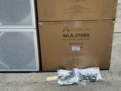 (4) Wharfedale Pro WLA-28A 8″ Line Array W/ (2) WLA-218BA SUB PKG #7018 (THS)