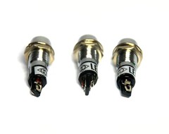 100pc 12V φ5mm LED Indicate Pilot Lamp Color = Green φ10x29mm #8015 Brass Case