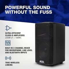 High-Quality 350W TX408 8-Inch Portable PA Speaker with Bluetooth Streaming