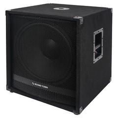 Sound Town 2400W 18″ Powered Subwoofer with High-Pass Filter (METIS-18PWG)
