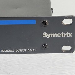 SYMETRIX 402 Dual Output Delay Acoustic Tool, 1 In & 2 Outs XLR and 1/4″