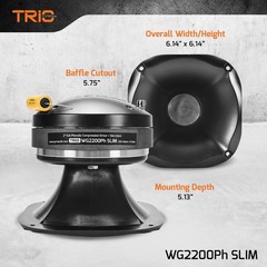 PRV Audio WG2200Ph SLIM 2″ EXIT MIDRANGE COMPRESSION DRIVER WITH HORN