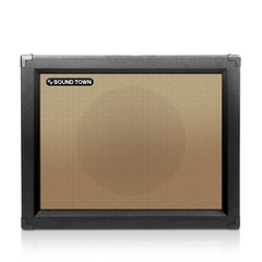 Sound Town 1 x 12″ 65W Guitar Birch Plywood Empty w/ Black (GUC112BK-EC)