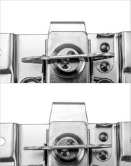Road Case Spring Loaded , 4 Pack Heavy Duty Recessed Butterfly Twist Catch Case