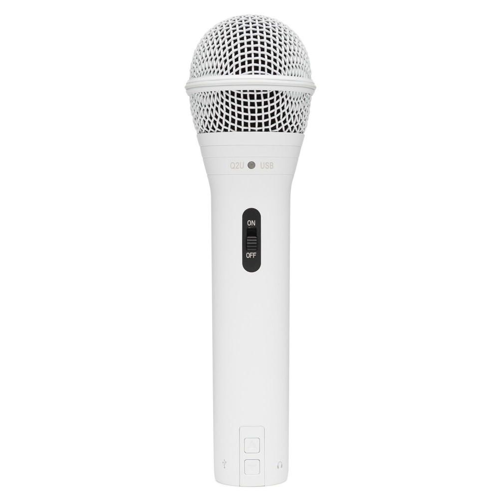Samson Q2U USB XLR Handheld Dynamic Microphone Cardioid Pattern (White)