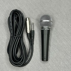 Pyle Professional Moving Coil Dynamic Handheld Microphone PDMIC58 & Cable