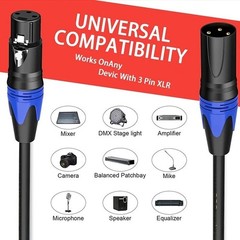XLR Cable Male to Female Balanced Audio Microphone Cable for Mixer Speaker – USA