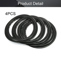 Fielect 10 Inch Speaker Foam Edge Surround Rings 10 4pcs, Black