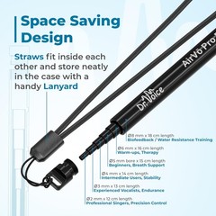 AirVō Pro Singing Straw Vocal Trainer Tool for Singers – Vocal Warmups, Breat…