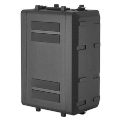 4U Rack Case 12in Depth Shallow Rackmount w/ Mic Compartment Flight Case