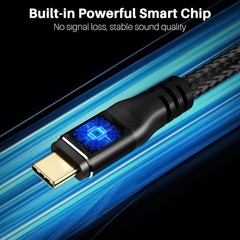 6FT USB C To XLR Cable Unidirectional Type C Male Output Stereo Nylon Braided