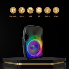 Proreck Titan 15A 600W 15“ LED Bluetooth active Speaker