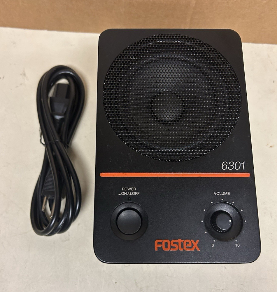 Fostex 6301NE Active Monitor Speaker Wired Black XLR 6.35mm Jack