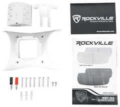 Rockville WET-D4 White Dual 4″ Indoor/Outdoor Commercial/Restaurant 70V Speaker