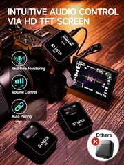 SYNCO G2(A2) Wireless Lavalier Microphone System For Camera Tablet Phone Vlog
