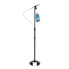 ProMaster Round Base Microphone Stand – Portable, Universal and Adjustable, Perf