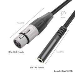 Microphone Sound Cable Excellent Clarity For Recording Devices Easy To Use