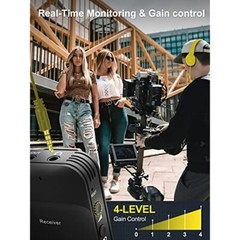 MOMAN C1X 2.4GHz Wireless Lavalier Microphone System for Phone Laptop DSLR