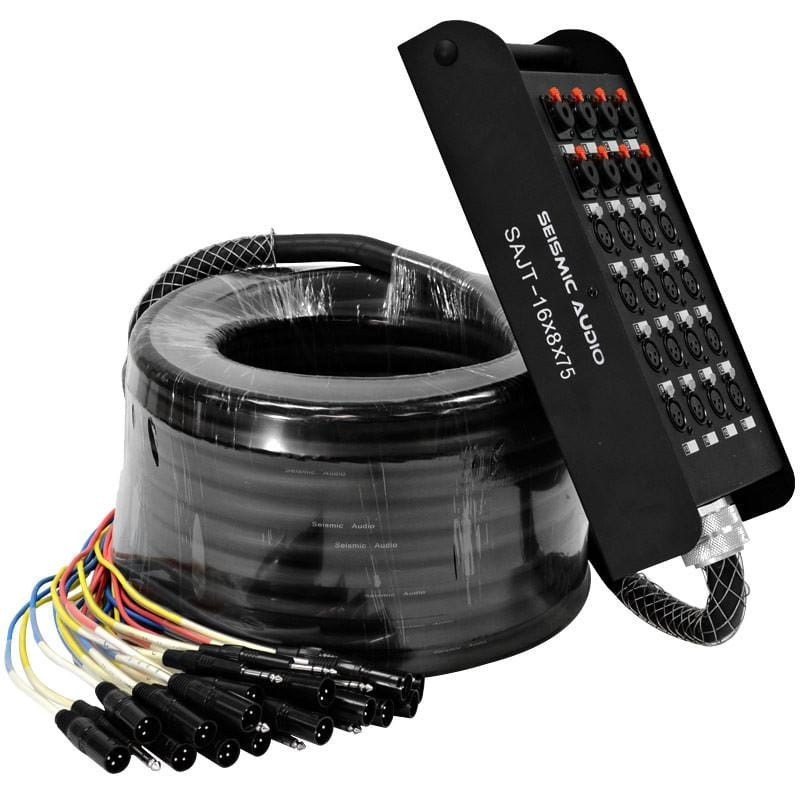 SAJT-16x8x75 – 16 Channel XLR 75 Snake Cable (TRS Returns)