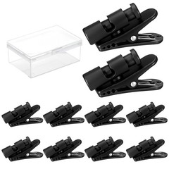 10pcs Headset Cord Clips, Headphone Clip, Black Headphone Cable Clip, Lapel M…