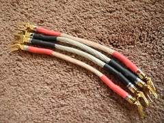 STRAIGHT 8, 2 PR 12 INCH SPEAKER JUMPERS, 742 STRAND’S OFC EA, SPADE LUG ENDS.