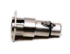 (2) Two Genuine NEUTRIK NA3MDF „D Panel“ 3 Pin XLR Male to Female Adapter