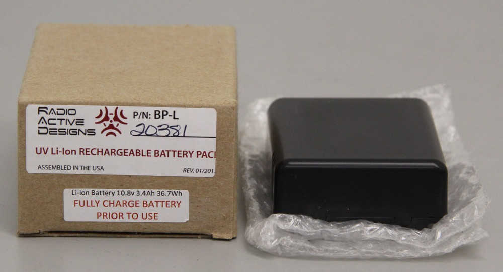 New Radio Active Designs BP-L Lithium Ion Battery Pack For UV-1G Belt Pack Radio