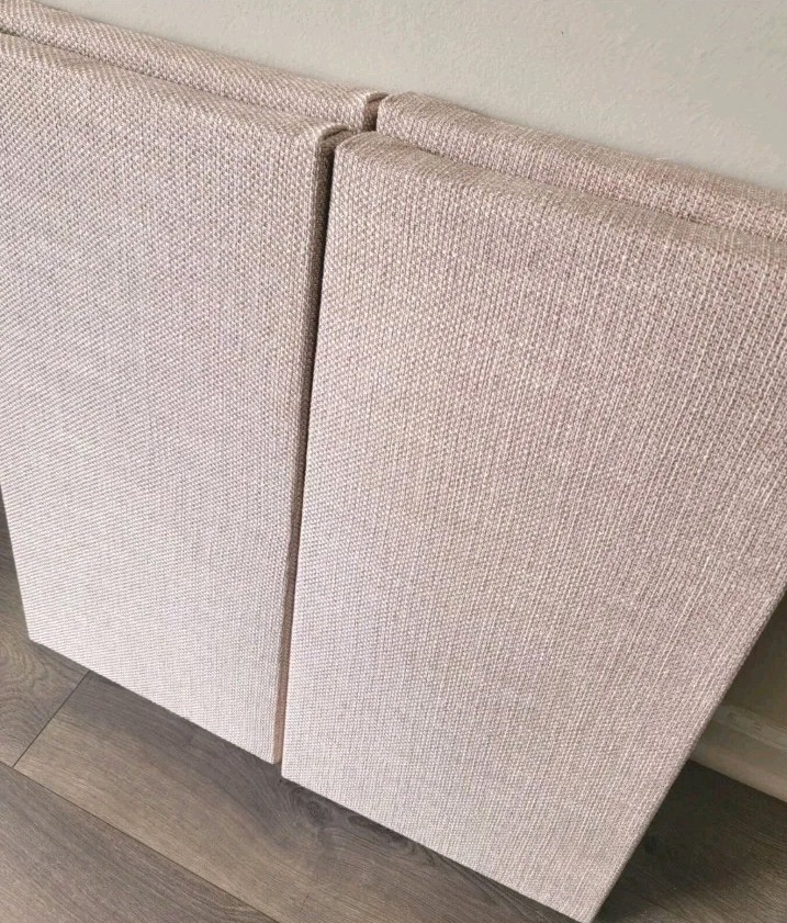 6 Sound Absorbing Acoustic Wall PANELS in BLUSH – SET of 6