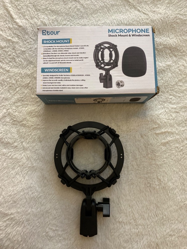 Etour Microphone Suspension Shock Mount for Recording