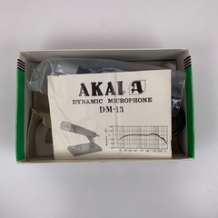 Vintage Akai DM-13 Dynamic Microphone Non Directional W/Original Box