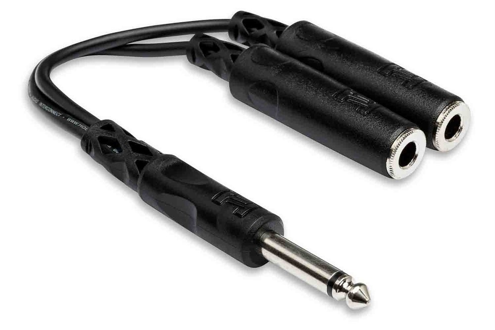 Hosa YPP-111 Y Cable 1/4″ Male to Two 1/4″ Female