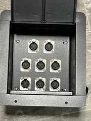Recessed Stage Floor Box w/8 Female XLR Mic Connectors by Elite Core