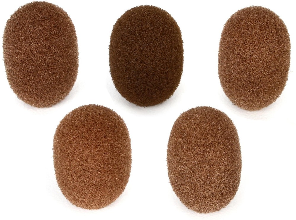 DPA Miniature Foam Windscreen – 5-pack, Brown (5-pack) Bundle